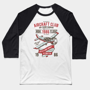 Aircraft Club 1986 Baseball T-Shirt